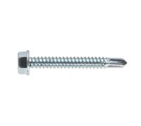 Vis Auto-Perceuses Sealey 6,3 X 50Mm Tête Hexagonale Zinc Paquet De 100 SDHX6350