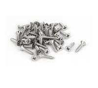 sourcing map M3.5x16mm 316 acier inox vis Cruciforme tête plate vis autotaraudeuses 50Pcs