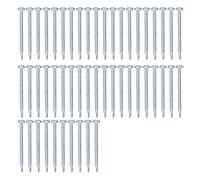 Vis Autoforeuse 50 pcs 4,2x50mm Acier au Carbone Galvanisé - Résistante à la Corrosion, Tête Ronde à Croisillon Uniforme pour Réparation et Installation Maison et Bureau (Tête ronde)