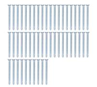 Vis Autoforeuse 50 pcs 4,2x50mm Acier au Carbone Galvanisé - Résistante à la Corrosion, Tête Ronde à Croisillon Uniforme pour Réparation et Installation Maison et Bureau (Tête plate)