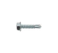 Vis autoforeuses 6.3 mm 25 mm hexagonale DIN 7504-K acier galvanisé 200 pièces SWG