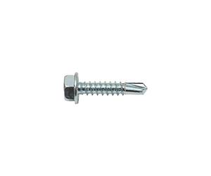 Vis autoforeuses 6.3 mm 25 mm hexagonale DIN 7504-K acier galvanisé 200 pièces SWG