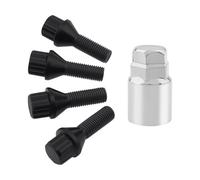 Vis Automobiles 4 Douilles Cannelées Boulons De Roue Antivol À 5 trous Intégrés En Acier Au Carbone M12 X 1, M14,25 Pour BMW(M12)