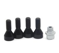 Vis Automobiles Compatible avec BMW 4+1 Set Boulons de Pneu de Voiture M12 * 1.5 Boulons de Moyeu Sphériques Hexagonaux Vis de Dents Intérieures de Pneu de Voiture Accessoires Voiture