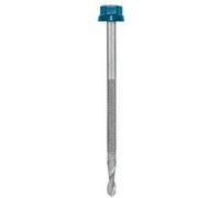Vis autoperceuse ETANCO Zacrospiral - Ø 6.3x90 mm - Tête hexagonale 12 - Sachet de 100 - Ral 7015 - 551910221