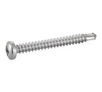 Vis autoperceuse tête cylindrique bombée Pozidrive A2 DIN 7504 M 4.8X25 boîte de 200 - ACTON - 624304,8X25 Noir G