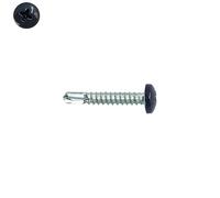 Vis autoperceuses 3,5x22 mm RAL 7016 gris anthracite tête cylindrique Ph zinguées par 200