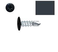 Vis autoperceuses 4,2x19 mm gris anthracite RAL 7016 tête type rivet par 100