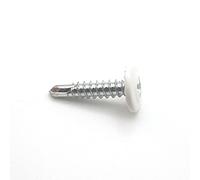 Vis autoperceuses 4,2x19 mm RAL 9010 blanc pur tête rondelle large Ph zinguées par 100