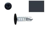Vis autoperceuses 4,8x13 mm gris anthracite RAL 7016 tête type rivet par 100