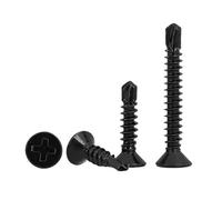 Vis autoperceuses à tête fraisée en acier inoxydable noir M3.5 M3.9 M4.2 M4.8 M5.5 410 for tôle(M4.2x45mm (50pcs))