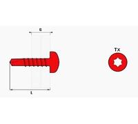 Vis autoperceuses AC TCX 3.5x19 SCELLIT - Boite de 500 - TCX35019 G