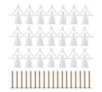 Vis autoperceuses for cloisons sèches, bouchons d'expansion for avions à parois creuses, ancrages for cloisons sèches, attaches, boulons(White-Aircraft,100PCS (50sets))