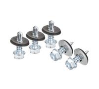 Vis autoperceuses n° 12 avec rondelle en caoutchouc | La toiture en acier galvanisée visse les vis $parker de tête de sortilège avec la rondelle d'EPDM(50pcs,5.5x38mm)