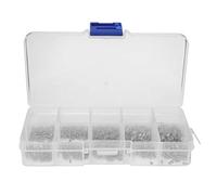 Vis autotaraudeuse, 1000pcs Vis à tête fraisée cruciforme en acier inoxydable M1 M1.2 M1.4 M1.7