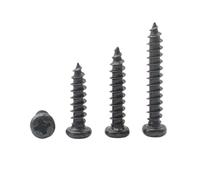 Vis autotaraudeuse à tête cruciforme en acier inoxydable 304, zinguée noire, 10/20/50 pièces, M2, .3, .6, M3, M4, M5, M6 mini(16mm,M5 10pc)