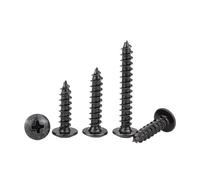 Vis autotaraudeuse à tête cruciforme fraisée en acier au carbone plaqué noir, 10/20/30/40/50 pièces, M2.3 M3 M4 M5 M6(6mm,M3.5 40pcs)