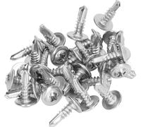Vis autotaraudeuse en acier inoxydable 410 Vis à tête ronde rapide pour l'industrie mécanique (4.8x16mm 100Pcs)