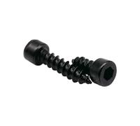 Vis autotaraudeuse en bois noir, 10/50X M2 M2.6 M3 M3.5 M4 M5 M6, en acier inoxydable 304, Allen, capuchon à six pans creux, tête ronde(Black carbon steel,30MM_M4 10PCS)