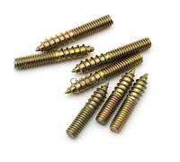 Vis autotaraudeuses à double extrémité M4 M5, tête à douille hexagonale galvanisée 16-40mm(M4x40mm (20PCS))