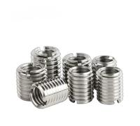 Vis autotaraudeuses à filetage interne fendu en acier inoxydable 304, filetage externe, écrou de conversion for manchon fileté M2-M12(M4-M6X12X5pcs)