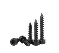 Vis autotaraudeuses à tête cruciforme, vis creuse hexagonale en acier noir 8. M2.0/M2.6/M3.0/M3.5/M4/M5/M6(M3.5 x 20mm 50pcs)