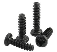 Vis autotaraudeuses à tête cylindrique encastrée en acier au carbone noir, 100 pièces, M2-M5 pièces(5mm,M3 x100pcs)