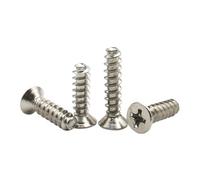 Vis autotaraudeuses à tête fraisée à empreinte cruciforme M1 M1.2 M1.4 M1.5 M1.6 M1.7 M2 M2.2 M2.3 M2.5 M2.6 M3 M3.5 M4 M5 20 à 250 pièces(7mm,M2.6 X100pcs)