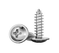 Vis autotaraudeuses à tête ronde en acier inoxydable 304 for cloisons sèches(10mm,M3 (50Pcs))