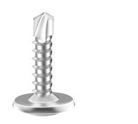 Vis autotaraudeuses à tôle n° 8 M4.2 en acier inoxydable 410, tête bombée, haute résistance, à taraudage rapide, for la fixation sur métal(4.2x16mm (8x5-8))