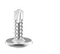Vis autotaraudeuses à tôle n° 8 M4.2 en acier inoxydable 410, tête bombée, haute résistance, à taraudage rapide, for la fixation sur métal(4.2x13mm (8x1-2))