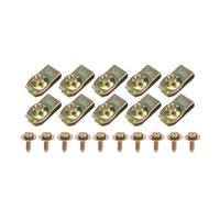 Vis autotaraudeuses, boulons de carrosserie, écrous en U, clips M6, fixations for cache-moteur, pare-boue, pare-chocs, doublure d'aile, rivets(20pcs Gold Mixed)