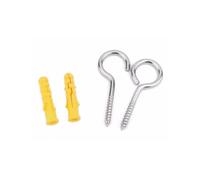 Vis autotaraudeuses en œil de mouton à crochet et boucle en acier inoxydable 304, anneaux de levage, boulons d'expansion torsadés à la main(Bronze Yellow)