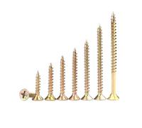 Vis Autotaraudeuses Phillips À Tête Plate En Zinc De Couleur M3 M3.5 M4 M5 M6 for Cloisons Sèches Et Panneaux De Fibres, 15 À 50 Pièces(M4x20mm(30pcs))