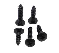 Vis autotaraudeuses, Vis autotaraudeuses à tête bombée en acier noir M3-M6 (6-50) mm(M5 10pcs,16mm)
