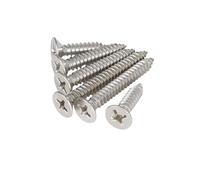 Vis autotaraudeuses, Vis autotaraudeuses en acier inoxydable 304, tête plate, entraînement Phillips, vis for le travail du bois, paquet M1-M6(10mm,M1.4 (500Pcs))