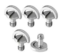 Vis avec D-Ring de Caméra 1/4", Vis de Montage pour Trépied D'appareil Photo, Plaque de Dégagement Rapide by Frgyee (5 Pcs)