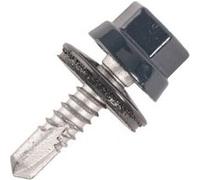 Vis bac acier SCELL-IT Plage métal ZED - Ø6.3 x 25 mm - TH12 - Brun rouge RAL8012 - Sachet de 100 - ZTZR-63025-8012 G