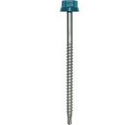 Vis bacs acier sur charpente bois - 6,5x100 mm - 100 pièces - Ardoise RAL 5008 - Zacrovis ETANCO