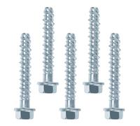 Vis Beton sans Cheville Betons, Vis à Béton à Tête Hexagonale Galvanisées sans Chevilles avec Rondelle pour Maçonnerie Industrielle Architecture (20 PiècesVis à Béton M8 x 60 mm)