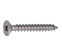 Vis à bois aggloméré tête fraisée - Pozidriv - inox A2 - filetage total - 5X80 B100 ACTON
