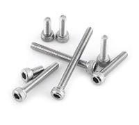 Vis Boulon Hexagonale à Tête Cylindrique Coffret 160Pcs en Acier Inoxydable 304 M3 x 6/8/10/12/16/20/25/30mm