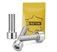 Vis Btr M3 x 10mm : 20 Pcs Visserie Inox pour Rondelle Ecrous | 6 Pans Creux Tete Cylindrique Acier A2 | Vis CHC Inox Tete Ronde Metal Anti-Rouille - DIN 912 | PROTORX