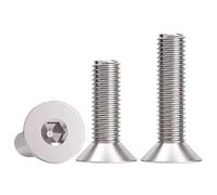 Vis BTR tête plate nickelée acier allié 12.9 M7x1.0 pour machines et auto (10,M7-1.0 x 40mm)
