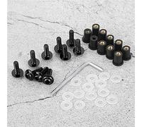 vis bulle moto,Vis Bulle Moto,Écrous De Boulon,Pièces De Carrosserie De Sports Motorisés,10 Pièces Boulons De Pare-Brise De Moto Rondelles D'Écrou Kit De Montage De Carénage De Moto Universel Noir (No