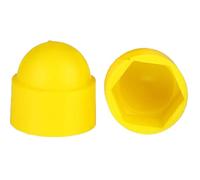 Vis Cache-boulons, 50 pièces Kit d'assortiment de capuchons d'extrémité de boulon ronds Vis à dôme Capuchons de protection en caoutchouc Écrou Vis(Yellow,M20x30x40)