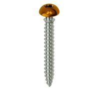 Vis MUSTAD Framex pour PVC - Tête fraisée réduite Torx - Ø6x70 mm - Boite de 100 - Chromiting - laqué marron - SP305A60070034C