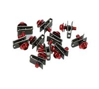 Vis Carenage Moto 10 Pièces/lot Boulons M5 5 Mm Pour Carénage De Voiture Ou Moto Clips De Fixation Vis À Tête Bombée, Boulons En Aluminium Clips De Fixation Vis À Ressort Écrous