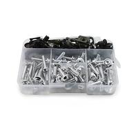 Vis Carenage Moto Compatible Avec Pour 250R 300 Pour ER6 650 Pour ZX6/7/9/10/12/14 Pour Z1000/900/800/750/650 Kit De Boulons Clips De Fixation Et Vis Pour Carénage Pièces Rechange