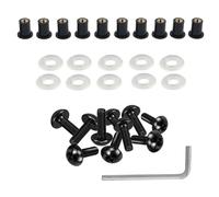 Vis Carenage Moto Compatible Avec Pour EX250J 2009-2012 Pour EX250J SE 2012 10Pièces 5Mm Moto Carrosserie Carénage Pare-brise Montage Écrous Boulons